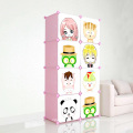 Cartoon DIY Plastic Storage Cabinets for Children (ZH001-5)